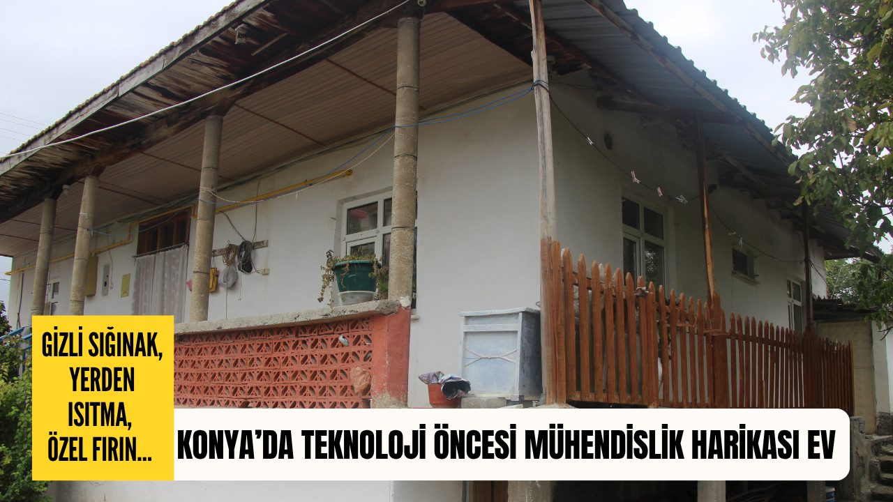 Konya’da teknoloji öncesi mühendislik harikası ev yıkılabilir!