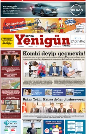 Konya Yenigün Gazetesi - 30.09.2023 Manşeti