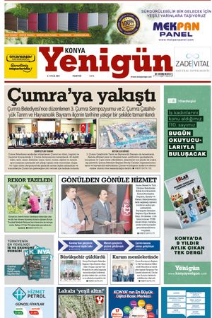 Konya Yenigün Gazetesi - 04.09.2023 Manşeti