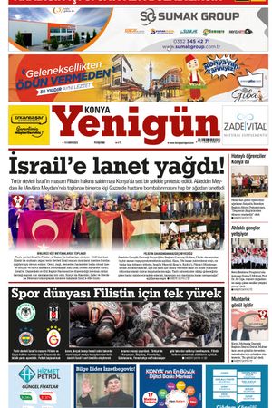 Konya Yenigün Gazetesi - 19.10.2023 Manşeti