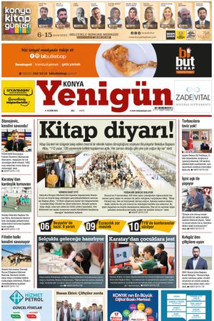 Konya Yenigün Gazetesi - 10.10.2023 Manşeti