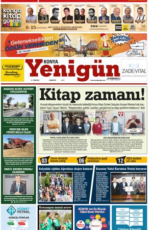 Konya Yenigün Gazetesi - 07.10.2023 Manşeti