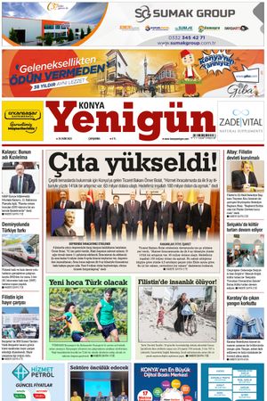 Konya Yenigün Gazetesi - 25.10.2023 Manşeti