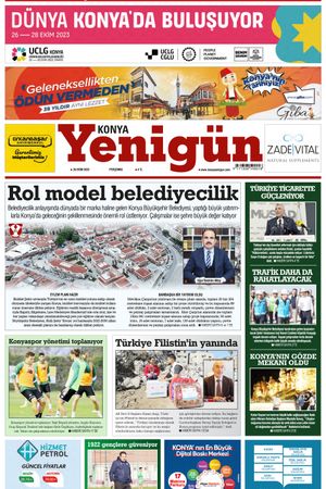 Konya Yenigün Gazetesi - 26.10.2023 Manşeti