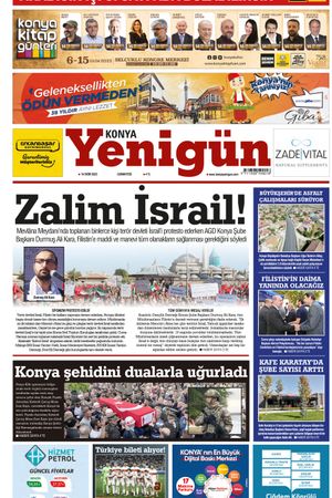 Konya Yenigün Gazetesi - 14.10.2023 Manşeti