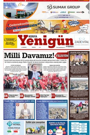 Konya Yenigün Gazetesi - 16.10.2023 Manşeti