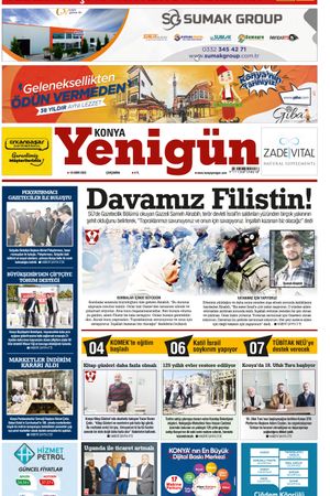 Konya Yenigün Gazetesi - 18.10.2023 Manşeti