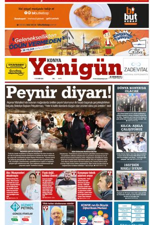 Konya Yenigün Gazetesi - 24.10.2023 Manşeti