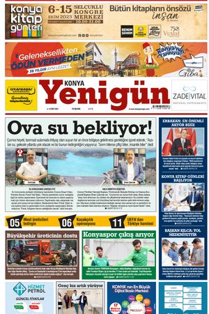 Konya Yenigün Gazetesi - 05.10.2023 Manşeti