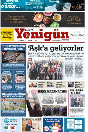 Konya Yenigün Gazetesi - 11.12.2023 Manşeti