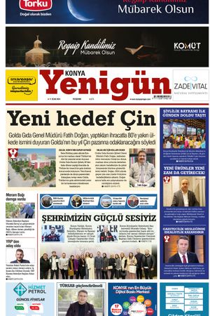 Konya Yenigün Gazetesi - 11.01.2024 Manşeti