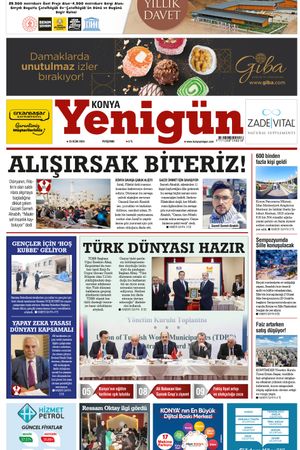 Konya Yenigün Gazetesi - 25.01.2024 Manşeti