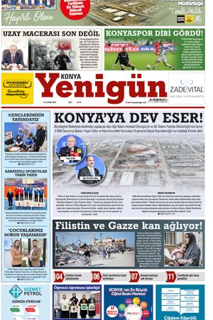 Konya Yenigün Gazetesi - 23.01.2024 Manşeti