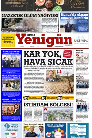Konya Yenigün Gazetesi - 06.01.2024 Manşeti