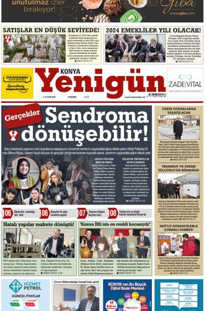 Konya Yenigün Gazetesi - 18.01.2024 Manşeti