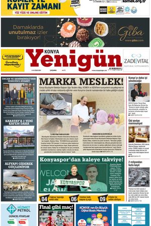 Konya Yenigün Gazetesi - 24.01.2024 Manşeti