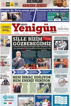 Konya Yenigün Gazetesi - 26.01.2024 Manşeti