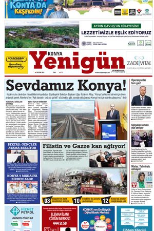 Konya Yenigün Gazetesi - 30.01.2024 Manşeti