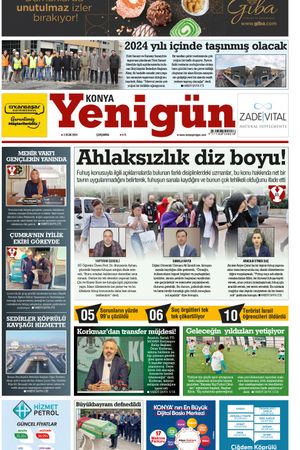 Konya Yenigün Gazetesi - 03.01.2024 Manşeti