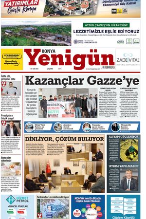 Konya Yenigün Gazetesi - 31.01.2024 Manşeti