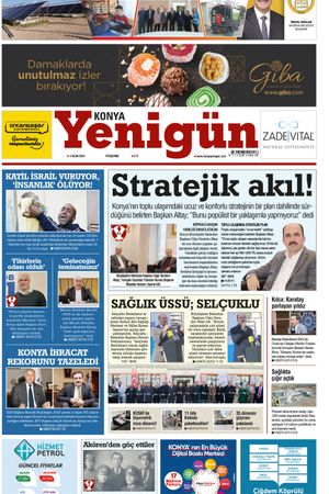 Konya Yenigün Gazetesi - 04.01.2024 Manşeti