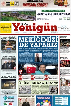 Konya Yenigün Gazetesi - 29.01.2024 Manşeti