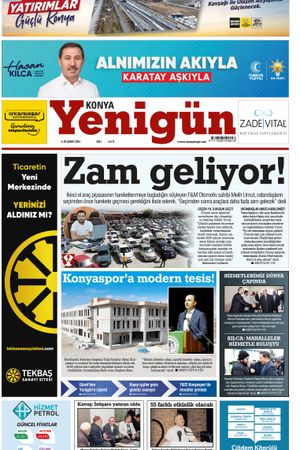 Konya Yenigün Gazetesi - 20.02.2024 Manşeti