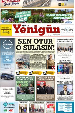 Konya Yenigün Gazetesi - 21.02.2024 Manşeti