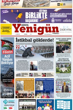 Konya Yenigün Gazetesi - 07.02.2024 Manşeti
