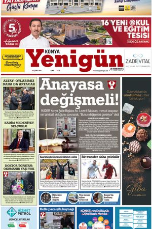 Konya Yenigün Gazetesi - 09.02.2024 Manşeti