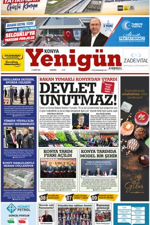 Konya Yenigün Gazetesi - 06.03.2024 Manşeti