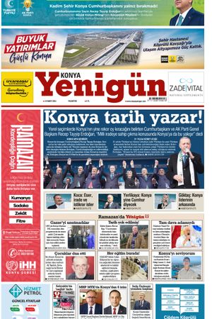 Konya Yenigün Gazetesi - 18.03.2024 Manşeti