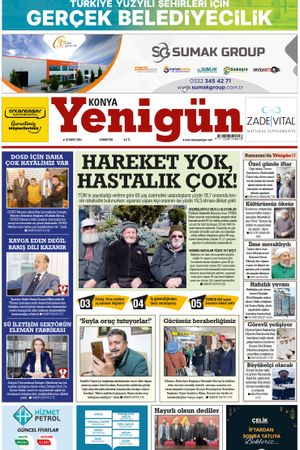 Konya Yenigün Gazetesi - 23.03.2024 Manşeti