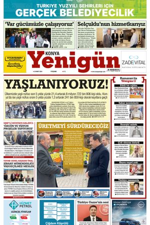 Konya Yenigün Gazetesi - 28.03.2024 Manşeti