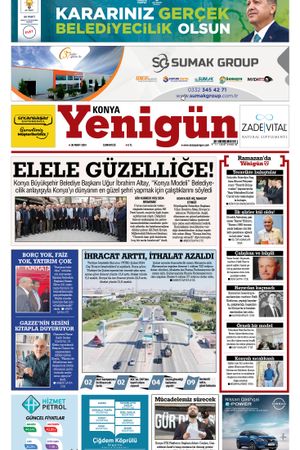Konya Yenigün Gazetesi - 30.03.2024 Manşeti