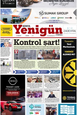 Konya Yenigün Gazetesi - 24.04.2024 Manşeti