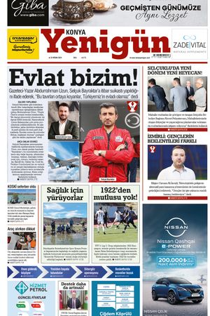 Konya Yenigün Gazetesi - 23.04.2024 Manşeti
