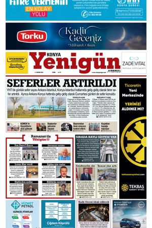Konya Yenigün Gazetesi - 05.04.2024 Manşeti