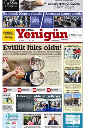 Konya Yenigün Gazetesi - 16.04.2024 Manşeti