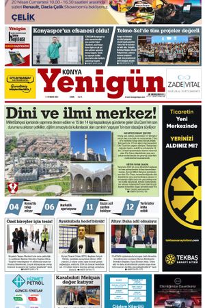 Konya Yenigün Gazetesi - 19.04.2024 Manşeti