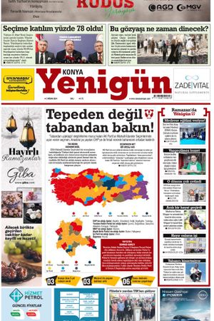 Konya Yenigün Gazetesi - 02.04.2024 Manşeti