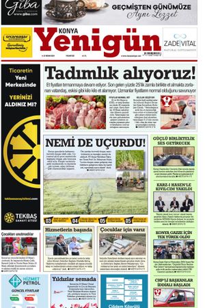 Konya Yenigün Gazetesi - 22.04.2024 Manşeti