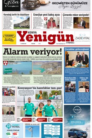 Konya Yenigün Gazetesi - 25.04.2024 Manşeti