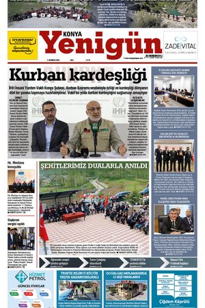 Konya Yenigün Gazetesi - 06.05.2025 Manşeti