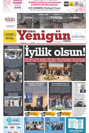 Konya Yenigün Gazetesi - 08.05.2025 Manşeti