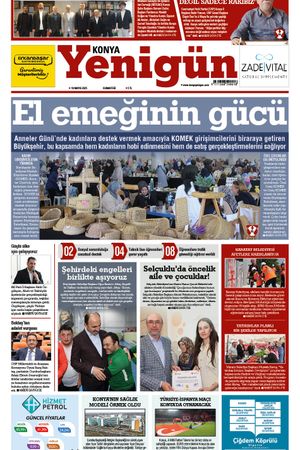 Konya Yenigün Gazetesi - 10.05.2025 Manşeti