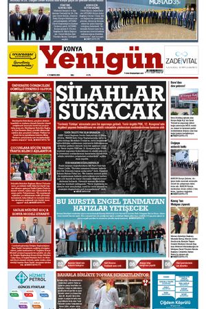 Konya Yenigün Gazetesi - 13.05.2025 Manşeti