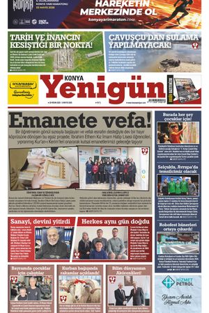 Konya Yenigün Gazetesi - 29.04.2026 Manşeti
