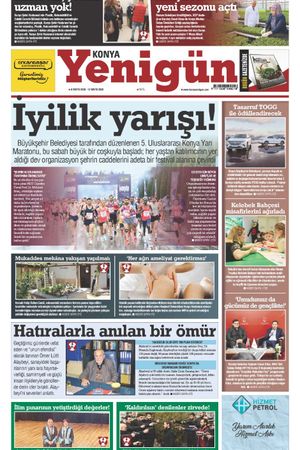 Konya Yenigün Gazetesi - 06.05.2026 Manşeti