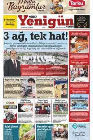 Konya Yenigün Gazetesi - 27.05.2026 Manşeti